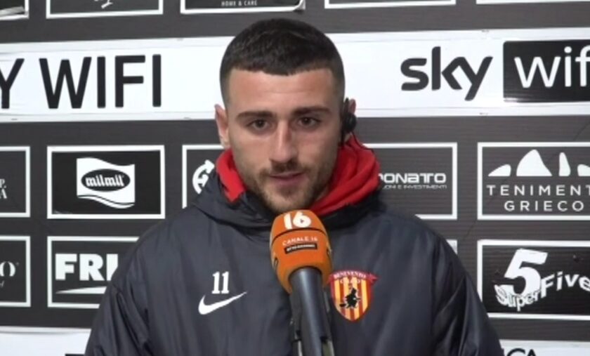 Lamesta calciatore Benevento