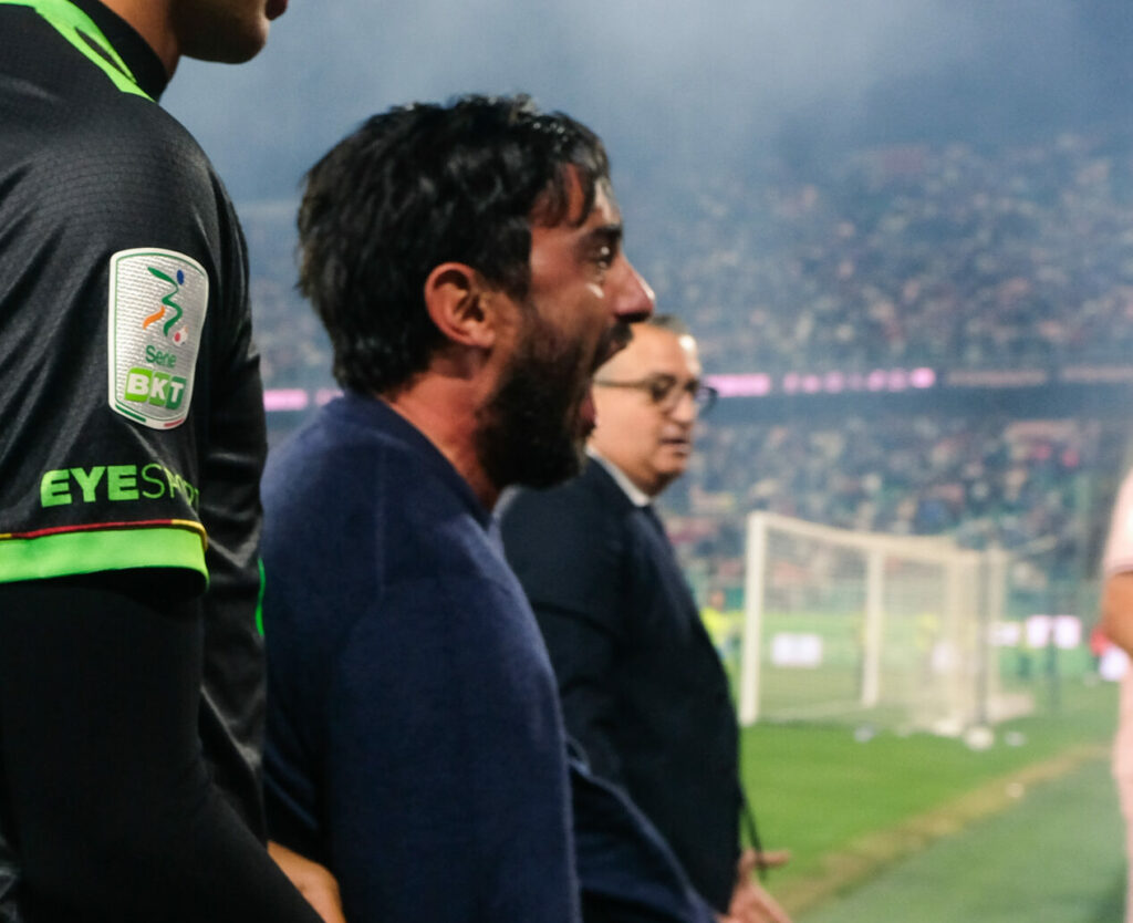 Aquilani esulta Catanzaro Palermo