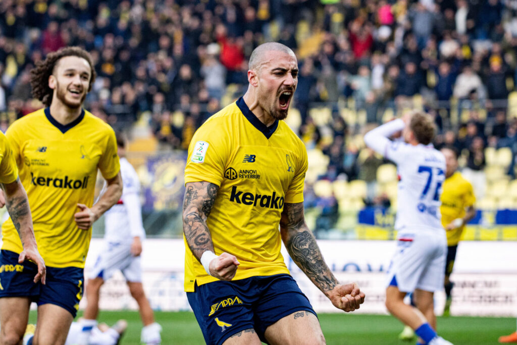 Ettore Gliozzi, attaccante del Modena, tra gli obiettivi di mercato del Mantova nel calciomercato di Serie B